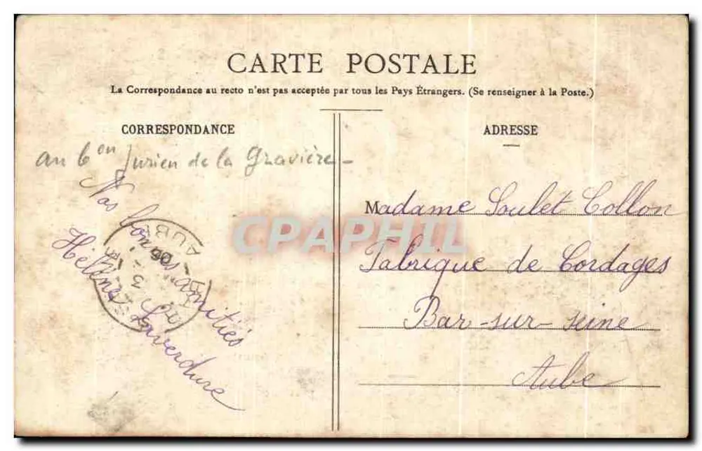 Montigny-sur-Aube (Côte-d'Or) - Zamek (fasada południowa) — zdjęcie Louis L. fotograf amator, wydawca Jurien de la Gravière, n°6 - Rewers