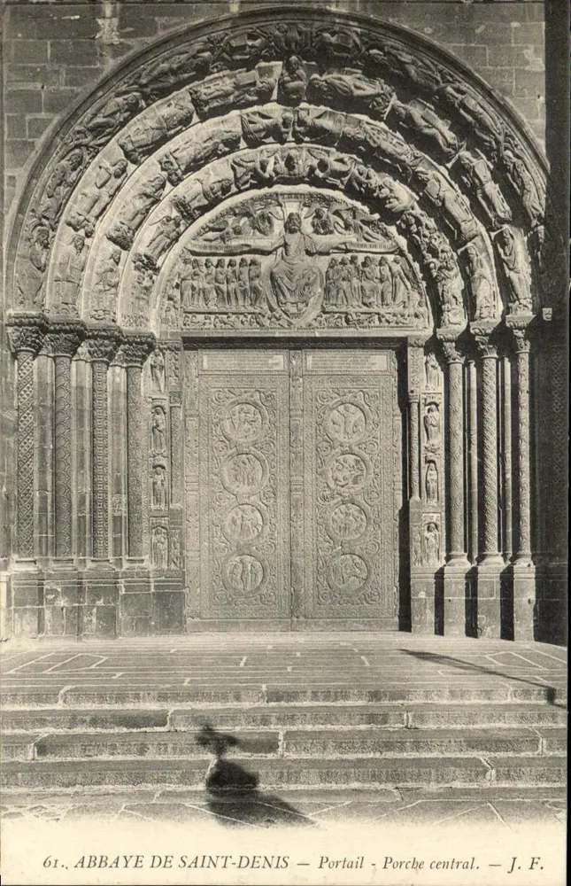 Abtei Saint-Denis — Portal — Zentraler Vorhof — J.F. n°61 - Vorderseite