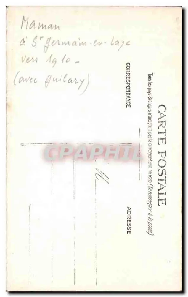 Mulher com cachorro em pedestal — estúdio — Carte postale - Verso