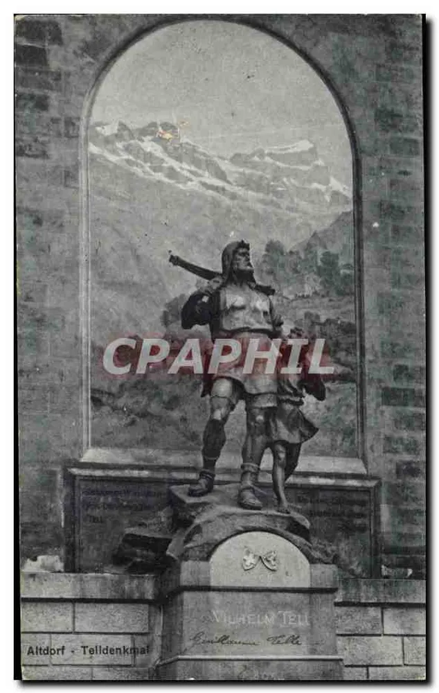 Altdorf - Denkmal von Wilhelm Tell — Verlag W. Zimmermann, Luzern - Vorderseite