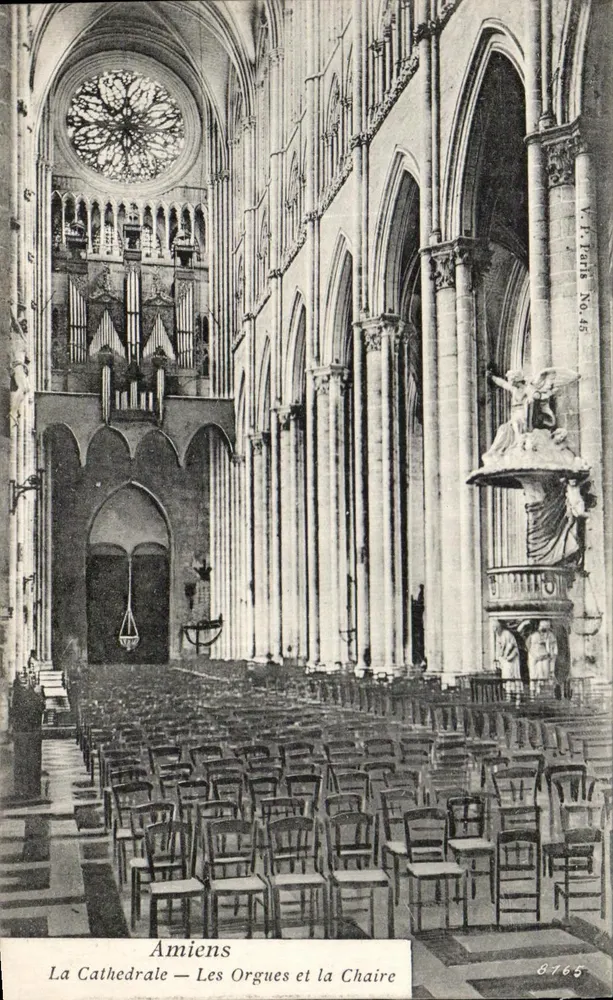 Amiens — Die Kathedrale — Die Orgeln und der Pulpit — V. F. Paris Nr. 45 - Vorderseite