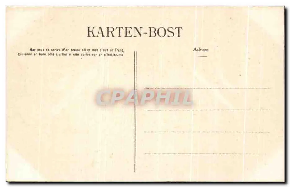 Saint-Pol-de-Léon — Façada katedry — kolekcja Villain, Quimper - Rewers