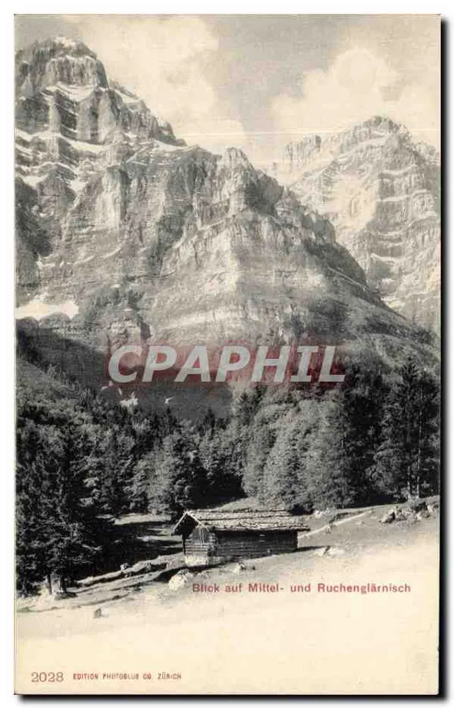 Vista de Mittel- und Ruchenglärnisch — Edição PhotoBlue Co Zürich, n° 2038 - Frente