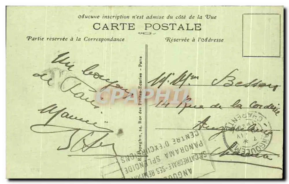 Paris — Le Trocadéro et le Pont d'Iéna — A.P. (éditeur) - Rückseite