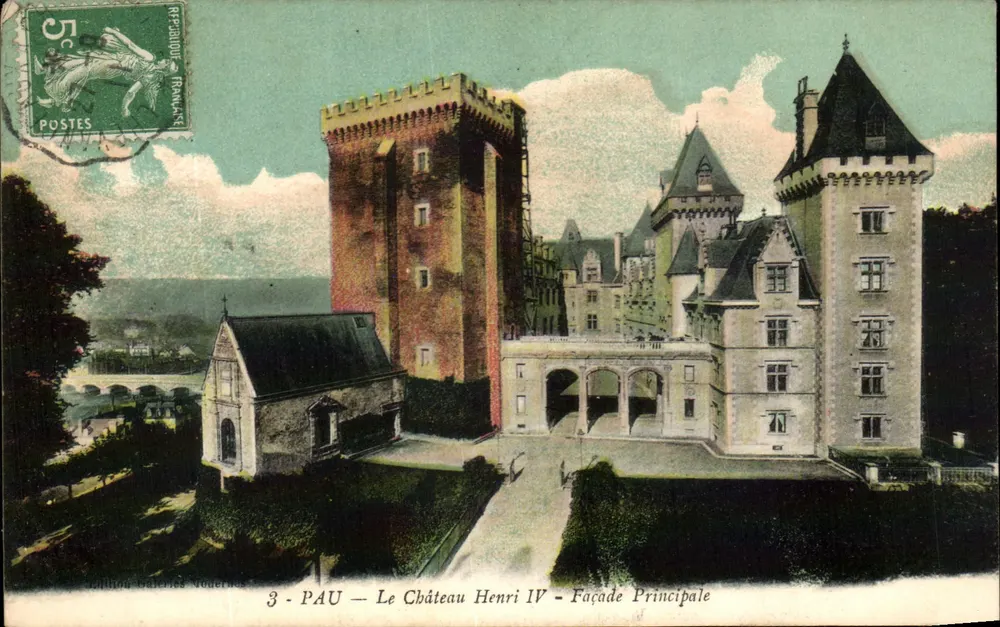 Pau — Schloss Henri IV — Hauptfassade — Edition Gallia Gallerie Nodernes - Vorderseite