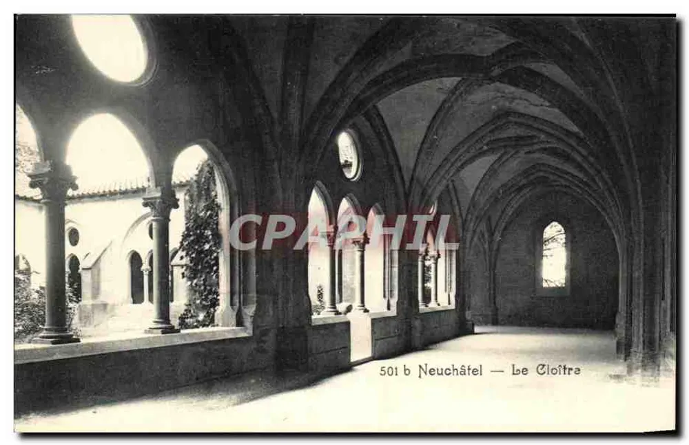 Neuchâtel — O Claustro — 501 b - Frente