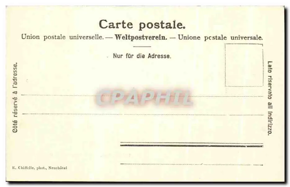 Neuchâtel — O Claustro — 501 b - Verso