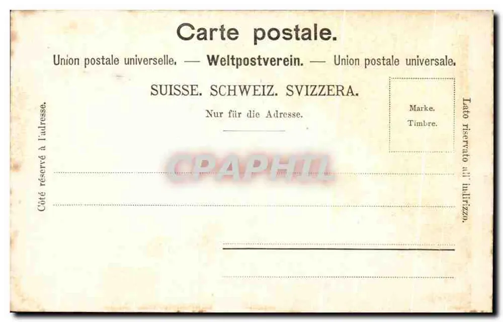 Wallensee — lago cercado por montanhas — Atelier H. Guggenheim & Co., Zurique, n° 4715 - Verso