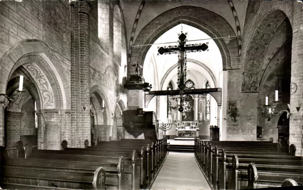 Sint Nicolaaskerk — middenrij, Möllin in Lbg. — Echd FOTO, Nr. 1428 - Voorkant