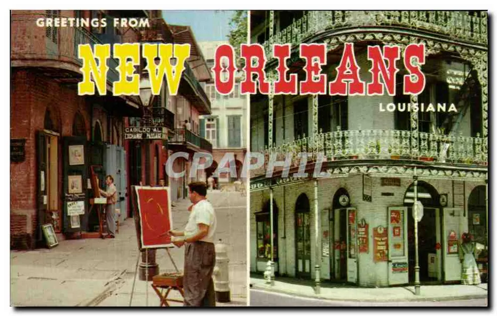 New Orleans, Luisiana — Cabildo Al Exchange Plaza — editor GRANT & ROBERTSON, n° GLR-323 - Anverso