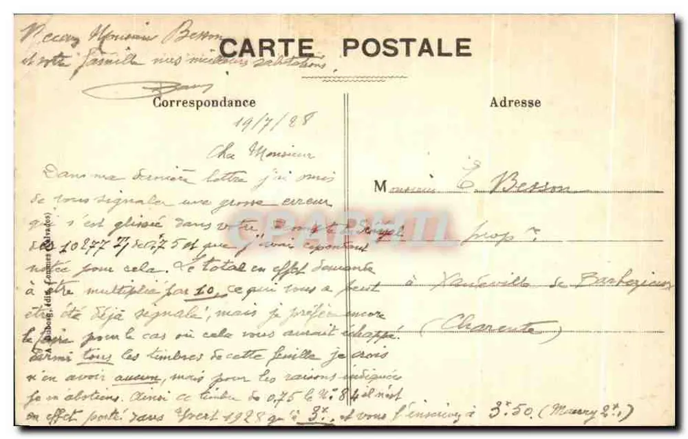 Bayeux — A Catedral — Visão geral — A+D. 2. — Editor A+D - Verso