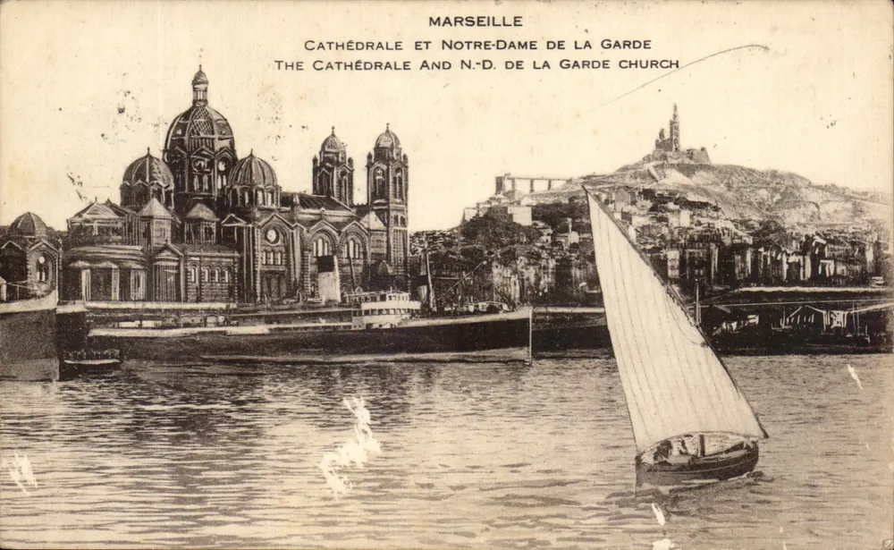 Marseille — Kathedrale und Notre-Dame de la Garde — Verlag nicht sichtbar - Vorderseite