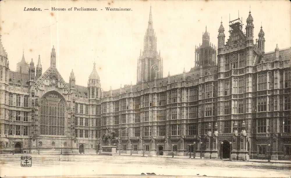 London. — Houses of Parliament. — Westminster. - Vorderseite