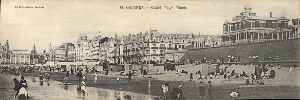 Ostende — Chalet. Plage. Hôtels. — éditeur Le Bon, Ostende, n° 84 - Vorderseite