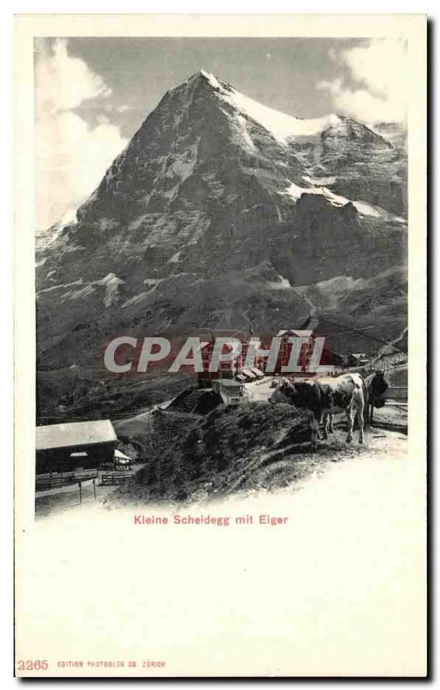 Petite Scheldegg com o Eiger — Édition Photoslos Zürich n°2285 - Frente