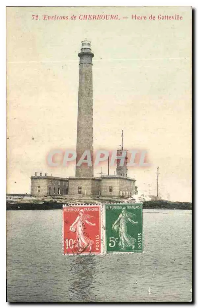Environ de CHERBOURG — Phare de Gatteville — éditeur PHIL - Frente