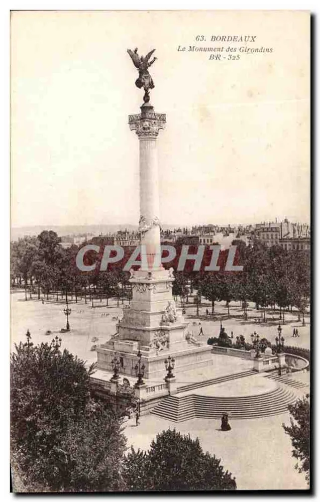 Bordeaux — Het Monument van de Girondinen — BR-325 - Voorkant