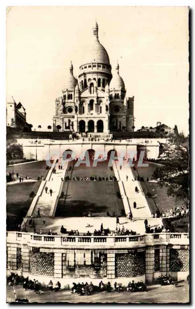 O Sacré-Cœur em Paris — vista panorâmica — Edição Verdadeira - Frente
