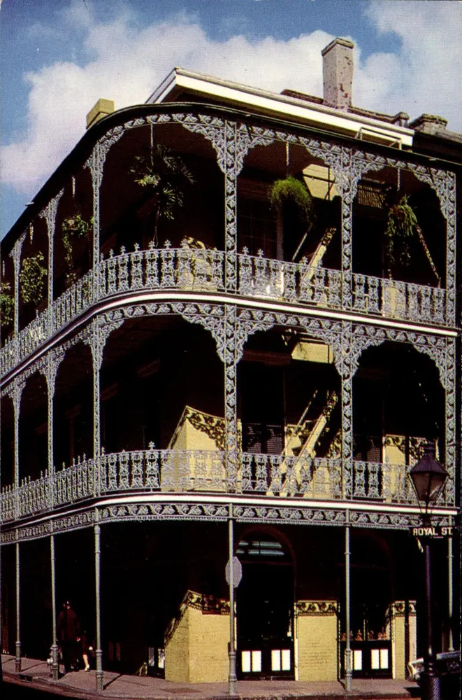 Gewebte Balustraden — 700 Royal Street, New Orleans — Verlag: Grant L. Robertson, Metairie, Louisiana - Vorderseite