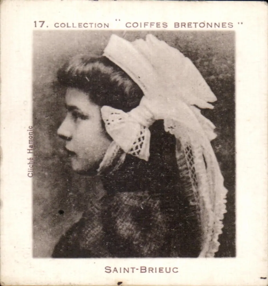 Bretonische Schleierkappe — Sammlung 'Bretonische Schleierkappen' — Cliché Hamonic, Saint-Brieuc - Vorderseite