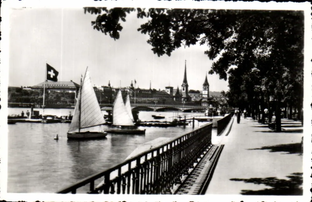 Zurigo. Utoquai e Quaibrücke - Recto