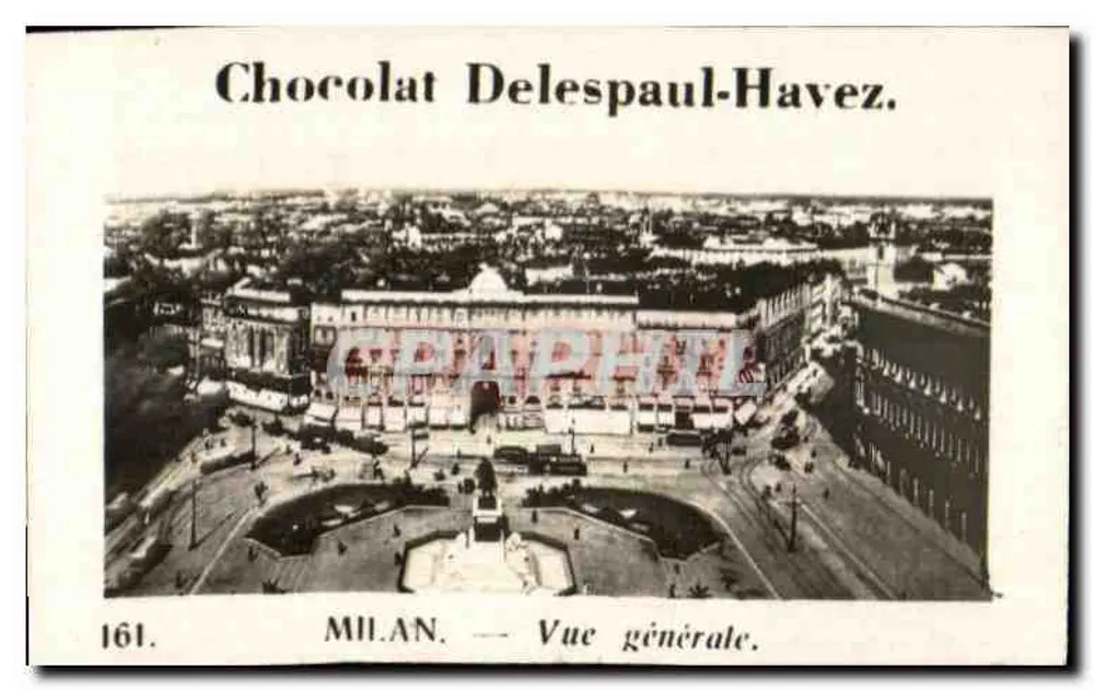 Milão — Vista geral — Chocolat Delespaul-Havez, n°161 - Frente