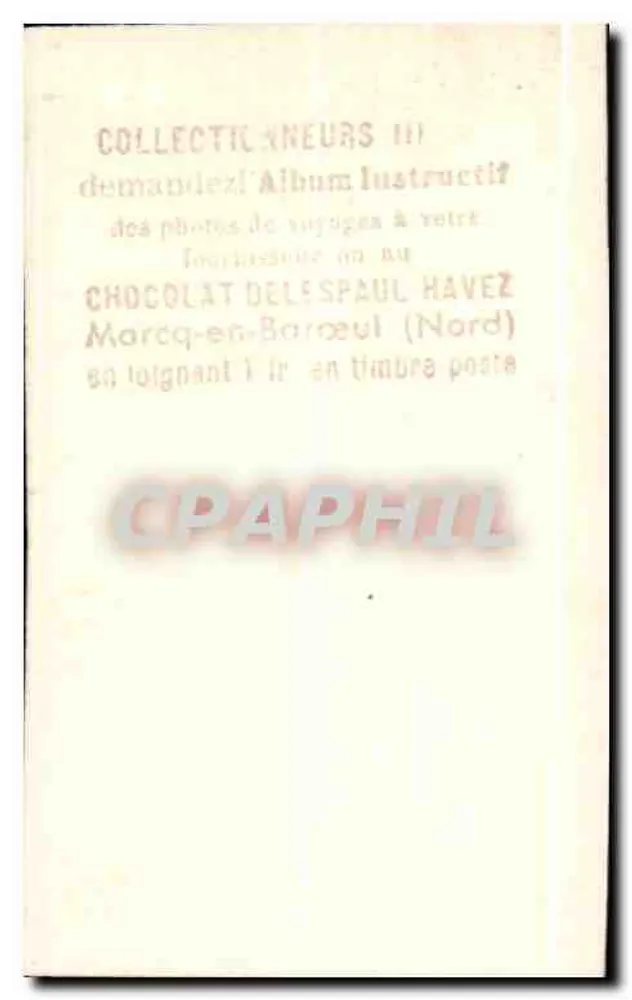 Milão — Vista geral — Chocolat Delespaul-Havez, n°161 - Verso