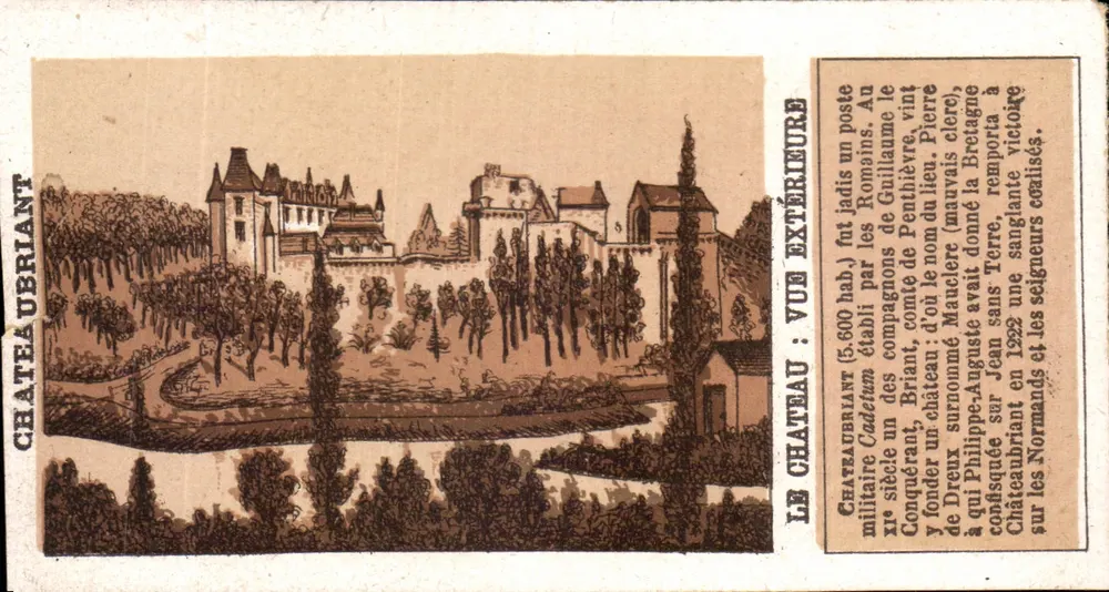 Château de Châteaubriant — vue extérieure — éditeur : Châteaubriant - Vorderseite