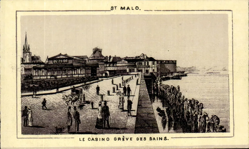 St Malo — Le Casino Grève des Bains — unbekannter Verlag, Seriennummer nicht sichtbar - Vorderseite
