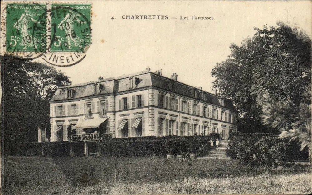Chartrettes — Les Terrasses — Imp. E. Le Deley, Paris - Frente