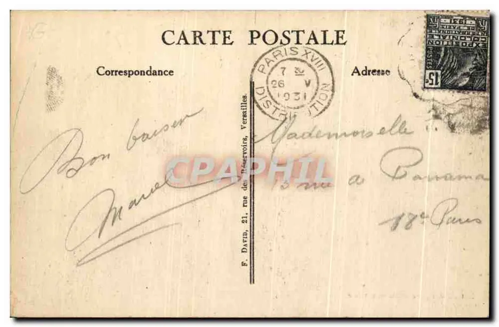 Chartrettes — Maison Chavanne — éditeur imprimeur non visible - Rückseite