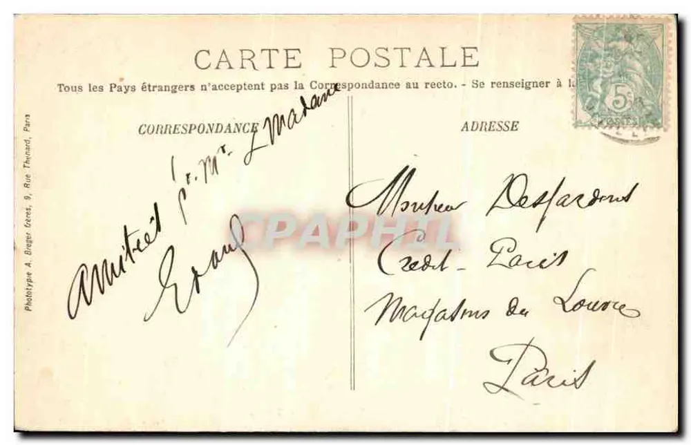 Chartrettes — Margens do rio Sena — Piquet, Hotel-Restaurante - Verso