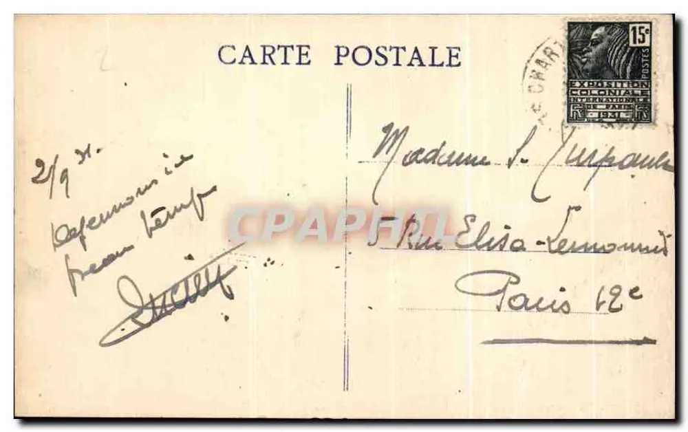 Chartrettes (S.-et-M.) — Margens do Sena — Edição Desfont, n°21 - Verso
