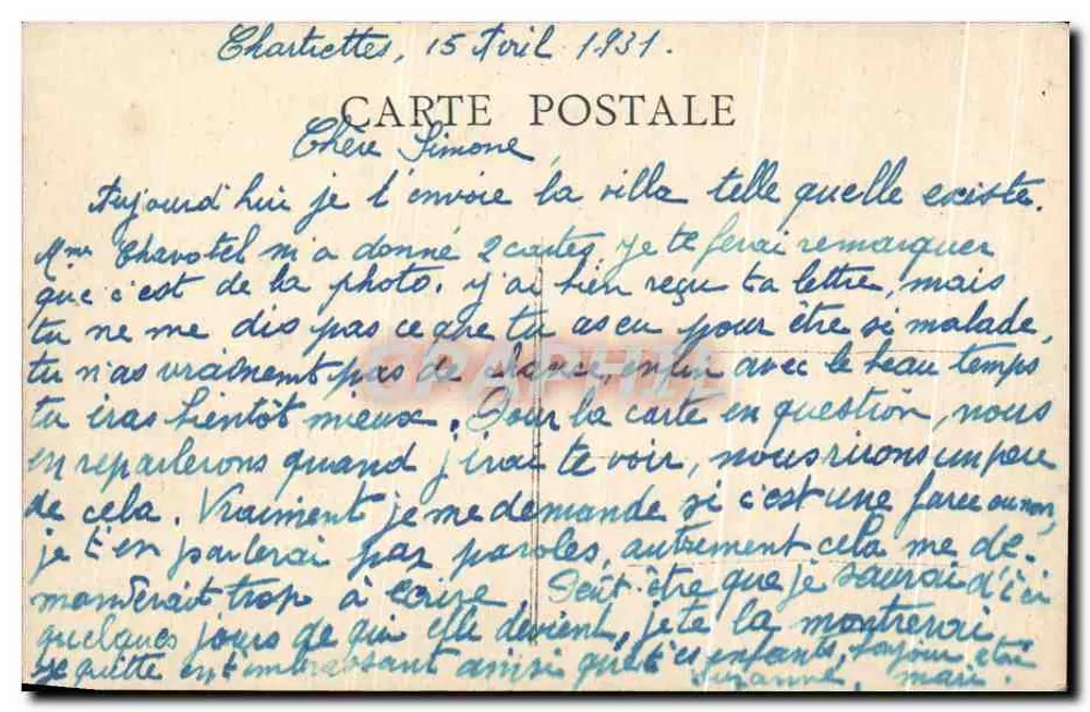 Chartrettes (S.-et-M.) — Villa Lisette - Verso