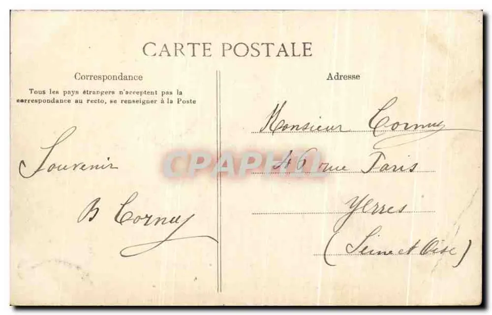 Villa Lerendu — Chartrettes (S.-et-M.) — editor desconhecido, n° 191 - Verso