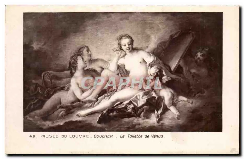 Die Toilette der Venus — Louvre-Museum — Boucher — Nr. 43 - Vorderseite