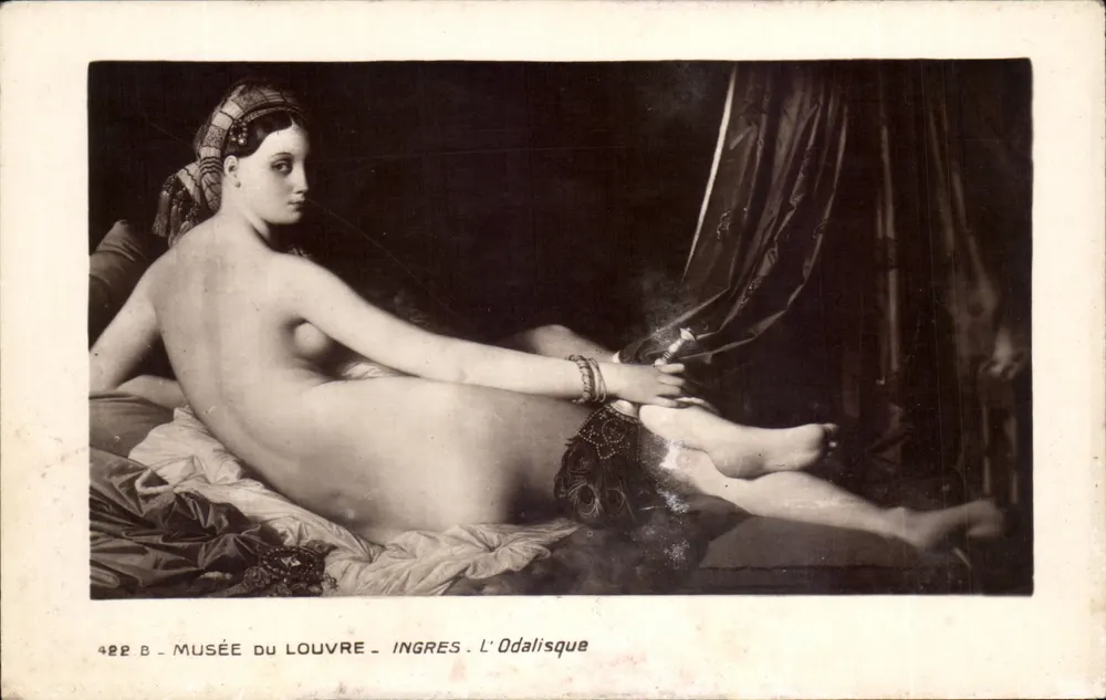 A Odalisca — Ingres — Museu do Louvre — n° 422 B - Frente