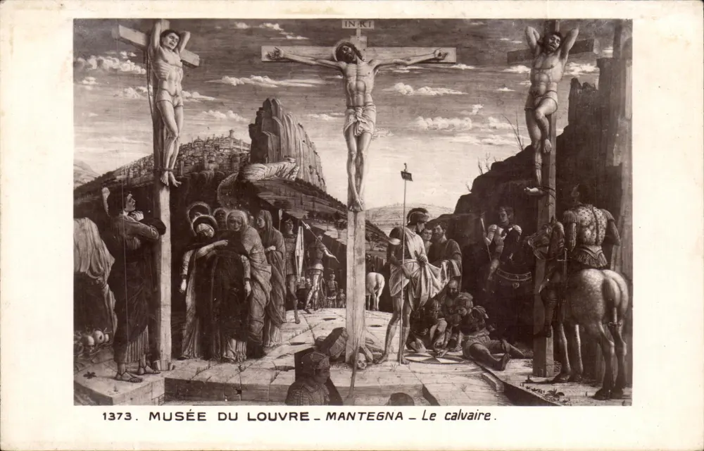 O calvário — Museu do Louvre — Mantegna — n° 1373 - Frente