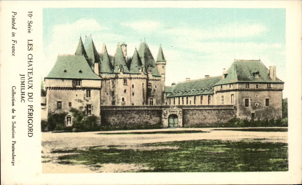 Castillo de Jumilhac — Los Castillos del Périgord — Colección de la Solution Paulanberge, 10ª Serie - Anverso