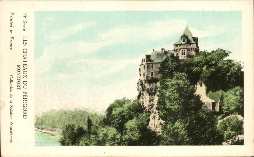 Castelo de Montfort — Os Castelos do Périgord — 10ª Série, Coleção da Solution Pautauberge - Frente