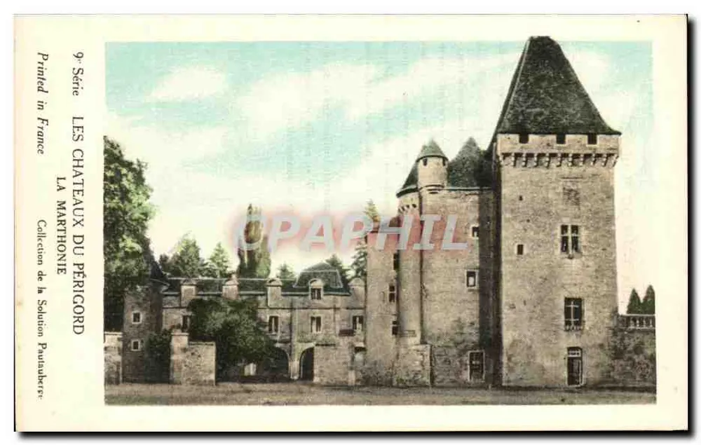 Castelo da Marthonie — Os Castelos do Périgord — Coleção da Solution Pauhauherre, 9ª Série - Frente