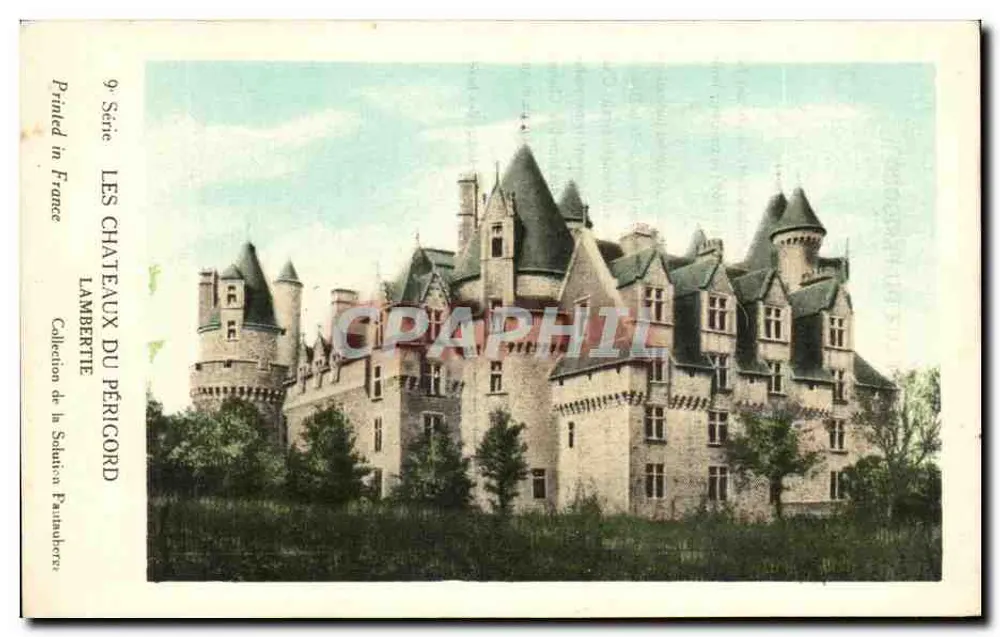 Os Castelos do Périgord — Castelo de Lambertié — Coleção da Solution Pauaumotier, 9ª Série - Frente