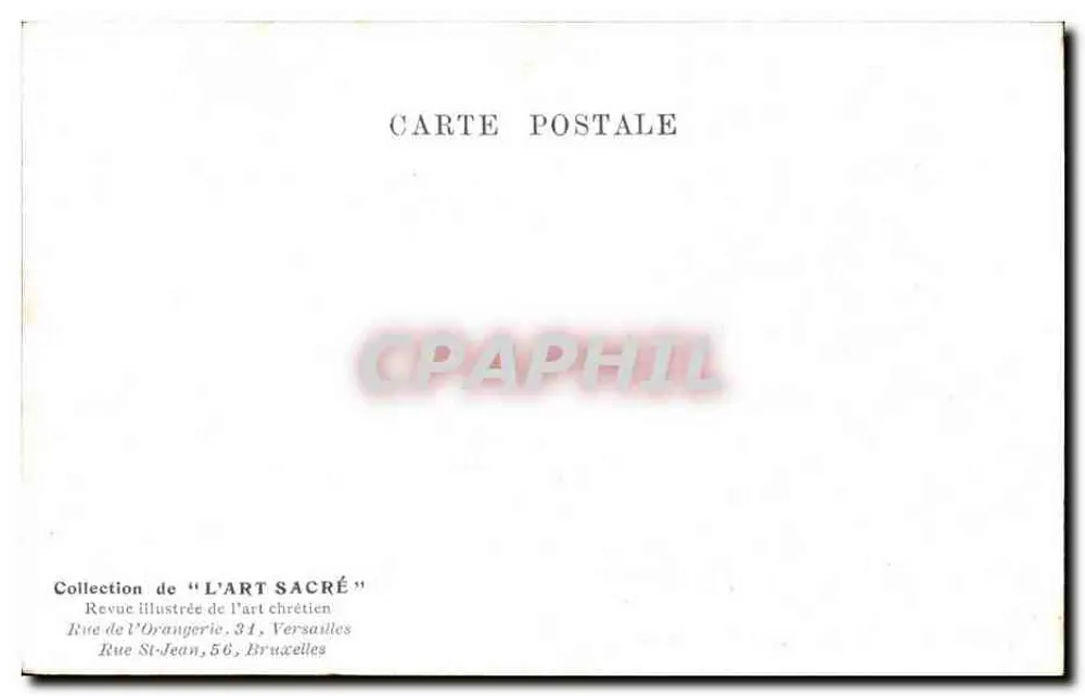 Brüssel — Kollegiatekirche der hl. Michael und Gudula — Verlag: Sammlung 'L'Art Sacré' - Rückseite