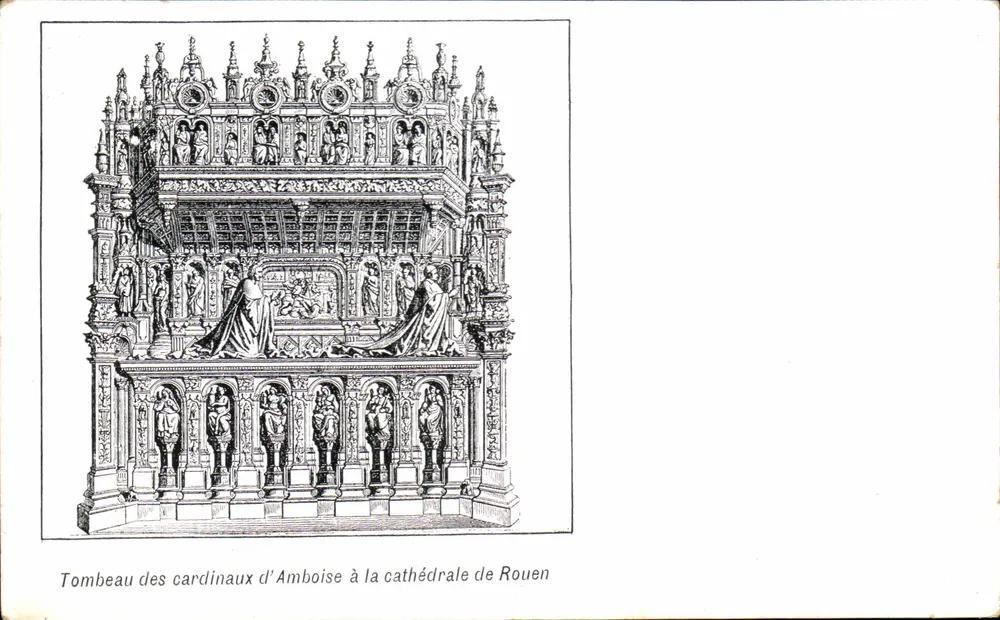 Grab der Kardinäle von Amboise in der Kathedrale von Rouen — Sammlung von 'L'ART SACRÉ' - Vorderseite