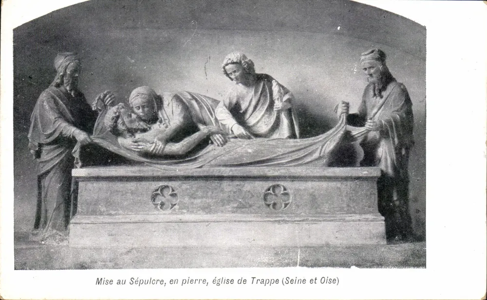 Grabablegung, in Stein, Kirche von Trappe (Seine und Oise) — Sammlung L'ART SACRÉ - Vorderseite