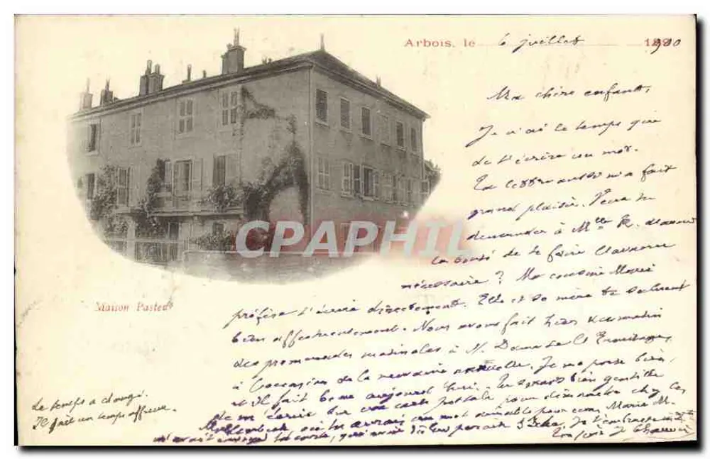 Casa Pasteur — Arbois — editor desconhecido, número de série não visível - Frente