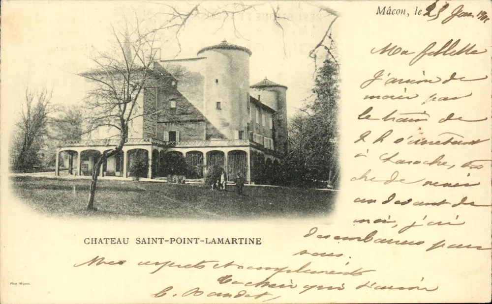 Castelo de Saint-Point-Lamartine — Mâcon — Fot. Mignet - Frente