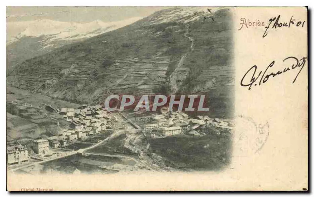 Citadelle Marouin — vue panoramique du village encaissé — éditeur non visible - Frente