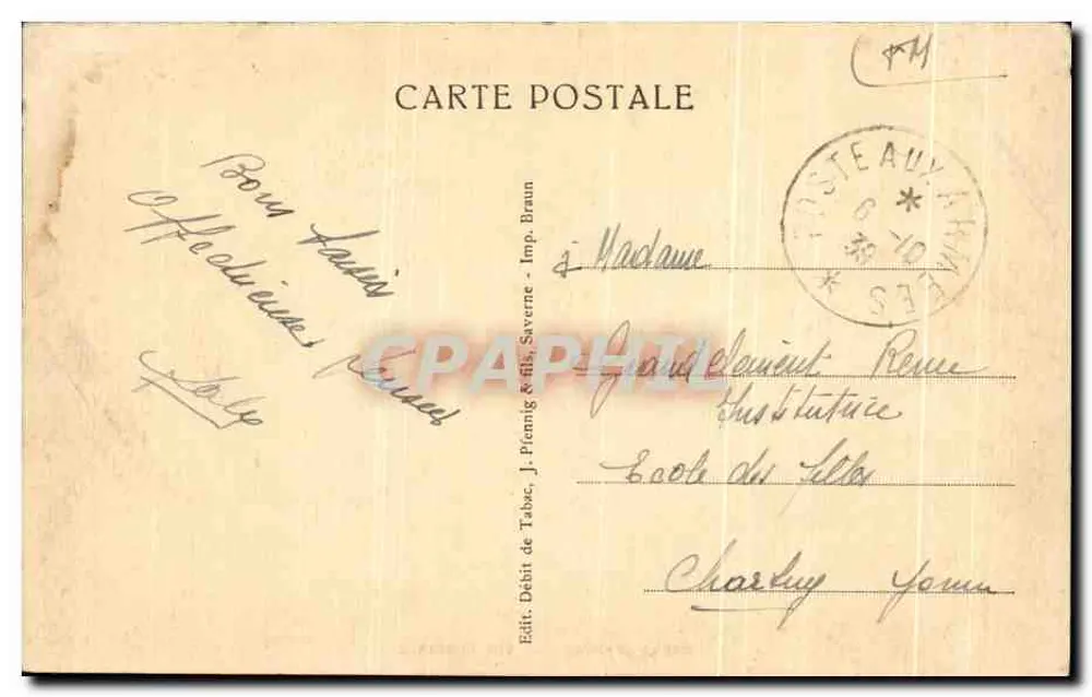 Saverne — Vista geral — J. Pienning & filhos, Saverne, n° 2155 - Verso