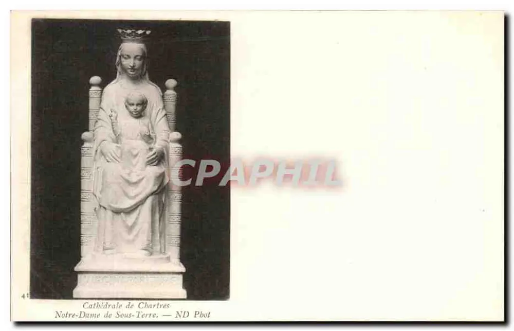 Catedral de Chartres — Notre-Dame de Sous-Terre — ND Pbot - Anverso